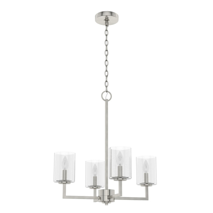 Hunter 19537 Four Light Chandelier, Brushed Nickel