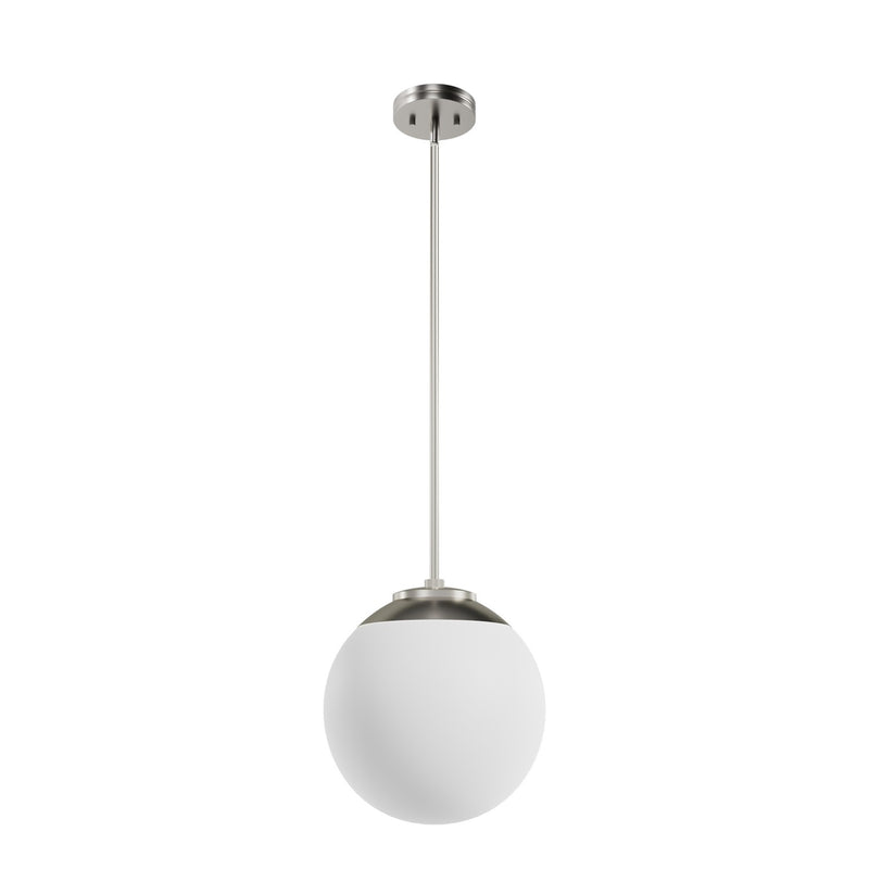 Hunter 19848 One Light Pendant, Brushed Nickel