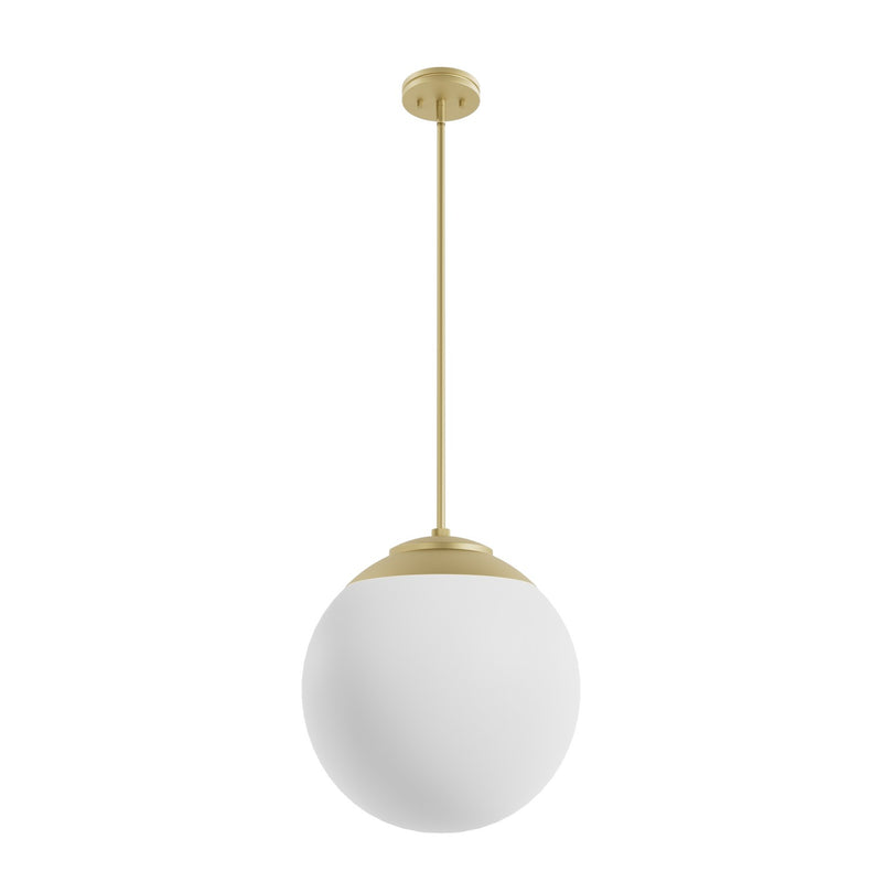 Hunter 19850 Three Light Pendant, Modern Brass