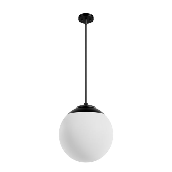 Hunter 19852 Three Light Pendant, Matte Black