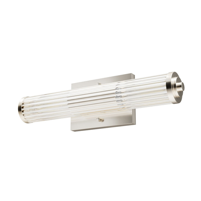 Hunter 19943 Two Light Vanity, Brushed Nickel