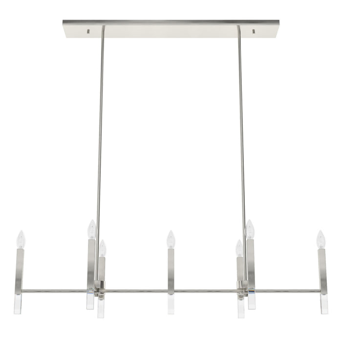 Hunter 19985 Seven Light Chandelier, Brushed Nickel