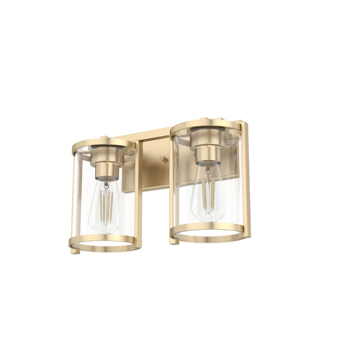 Hunter 48001 Two Light Vanity, Alturas Gold