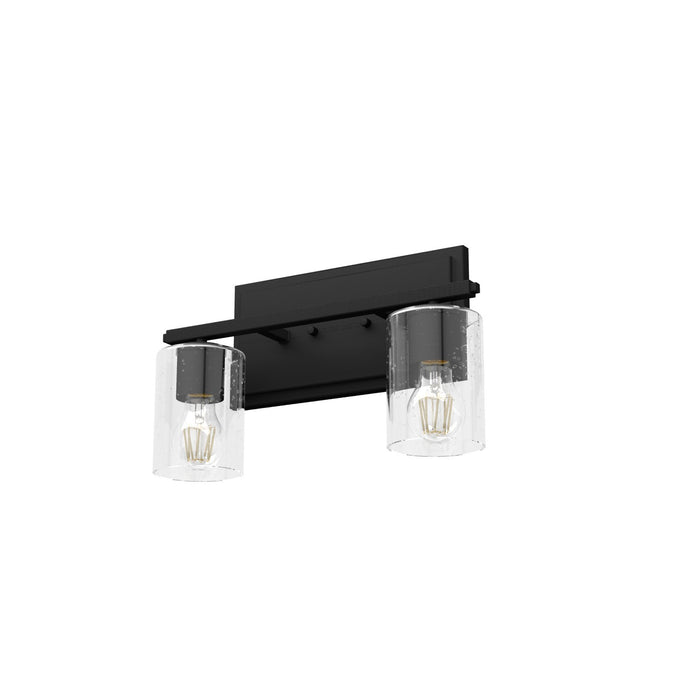 Hunter 48028 Two Light Vanity, Natural Black Iron