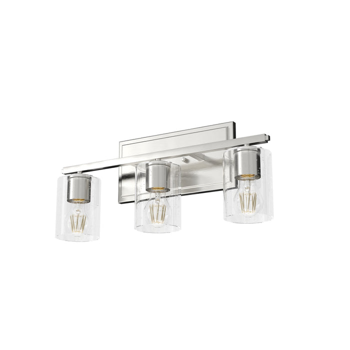 Hunter 48029 Three Light Bathroom Vanity, Brushed Nickel
