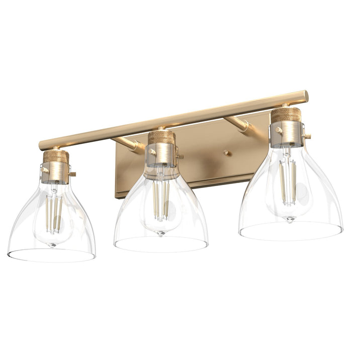 Hunter 48035 Three Light Bathroom Vanity, Alturas Gold