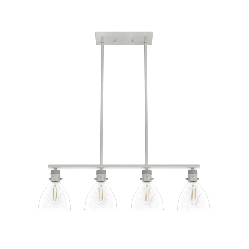 Hunter 48038 Four Light Chandelier, Brushed Nickel