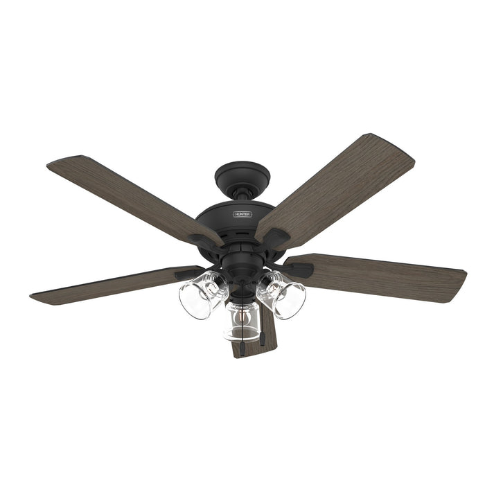 Hunter 51595 52" Ceiling Fan, Matte Black