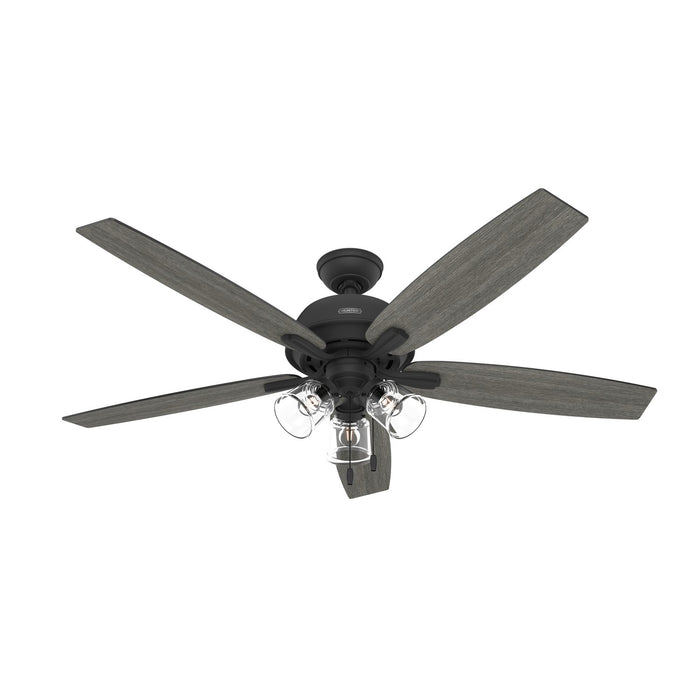 Hunter 51614 60" Ceiling Fan, Matte Black