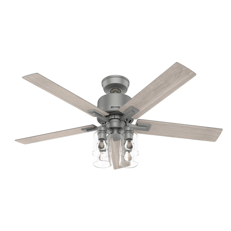 Hunter 52310 52" Ceiling Fan, Matte Silver