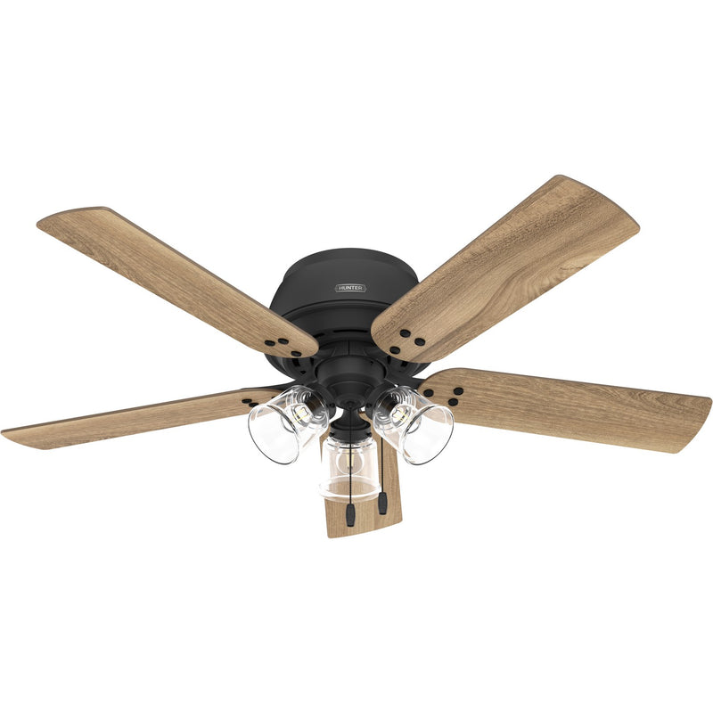 Hunter 52378 52" Ceiling Fan, Matte Black