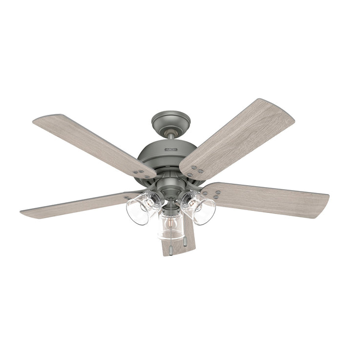 Hunter 52382 52" Ceiling Fan, Matte Silver