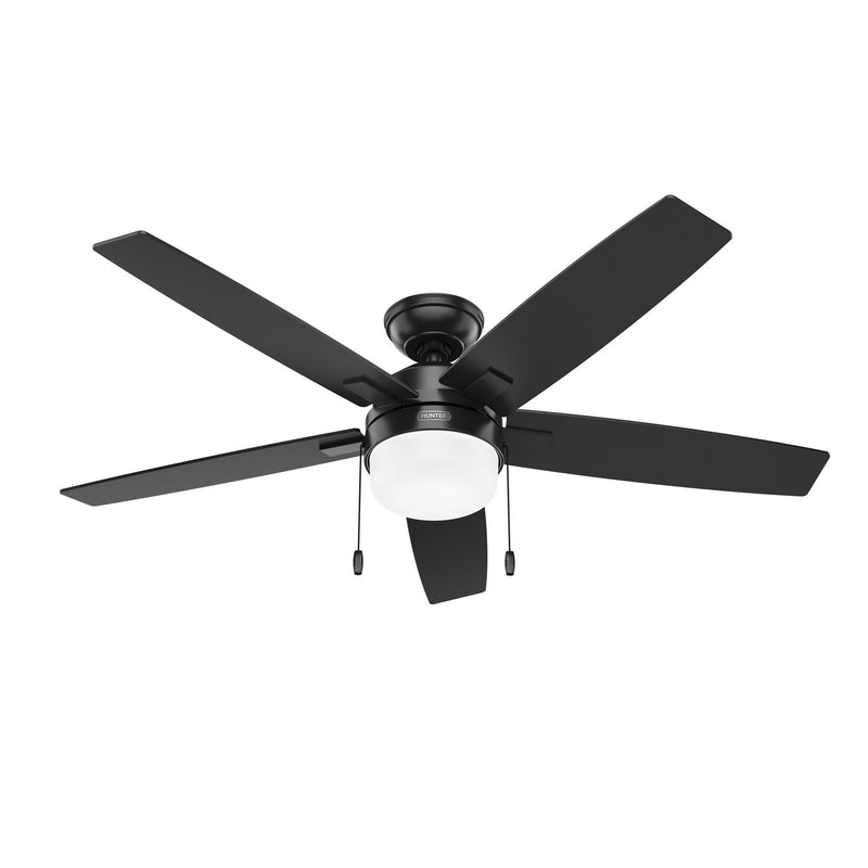 Hunter 52485 52" Ceiling Fan, Matte Black