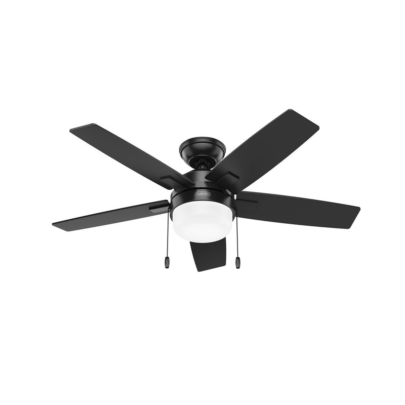 Hunter 52486 44" Ceiling Fan, Matte Black