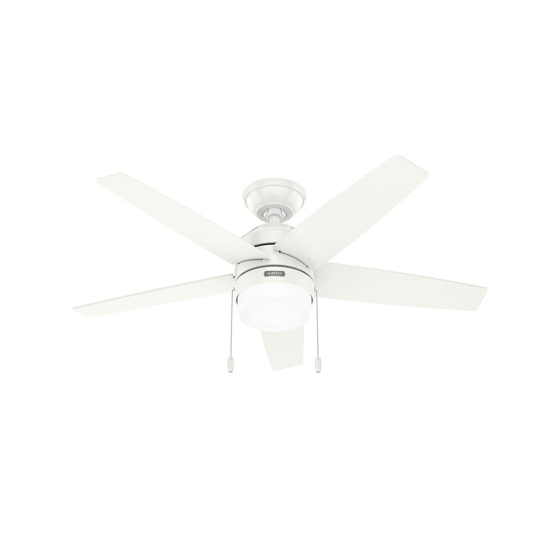Hunter 52494 44" Ceiling Fan, Fresh White