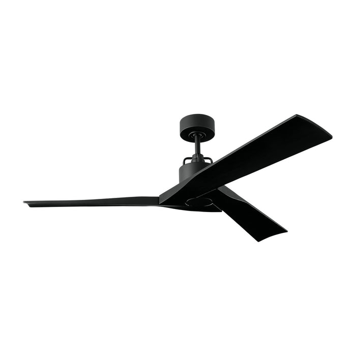 Visual Comfort Fan 3ALMSM52MBK 52" Ceiling Fan, Midnight Black