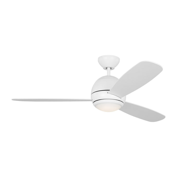 Generation Lighting 3OBSR52RZWD 52" Ceiling Fan, Matte White