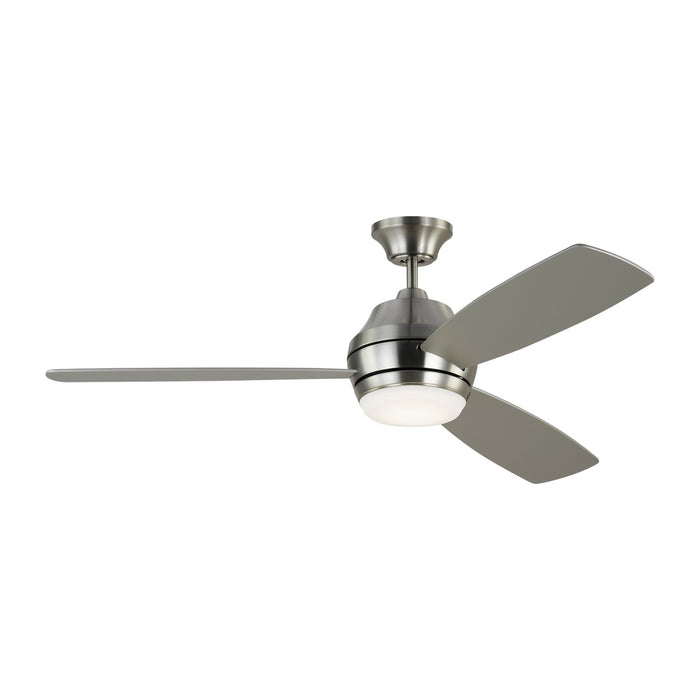 Visual Comfort Fan 3IKDR52BSD 52" Ceiling Fan, Brushed Steel
