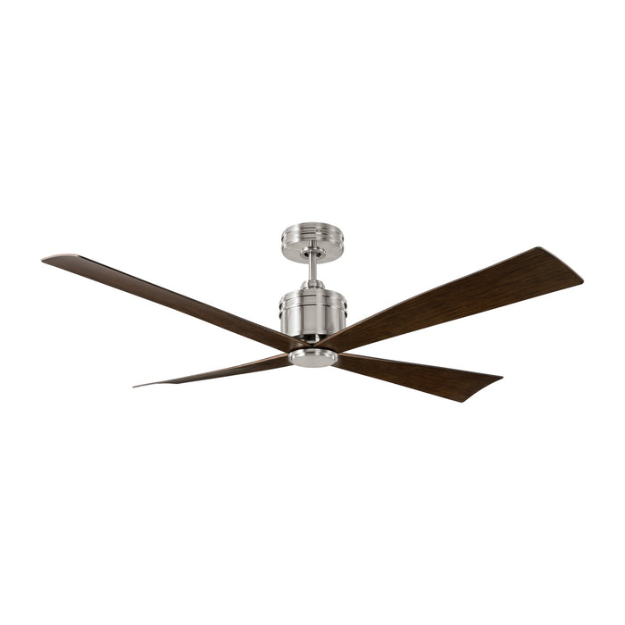 Visual Comfort Fan 4LNCR56BS 56" Ceiling Fan, Brushed Steel