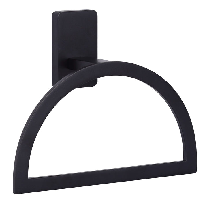 Canarm BA106A06BK Towel Ring, Matte Black