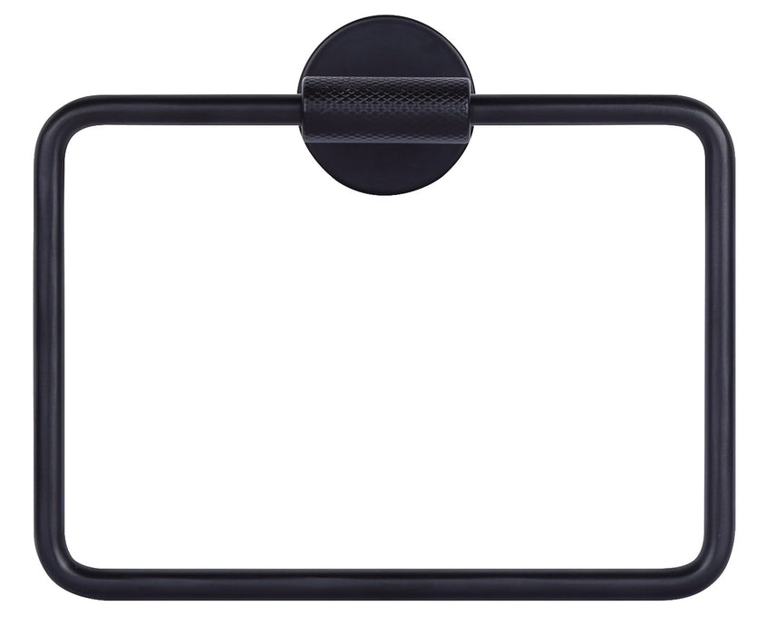 Canarm BA108A09BK Towel Ring, Matte Black
