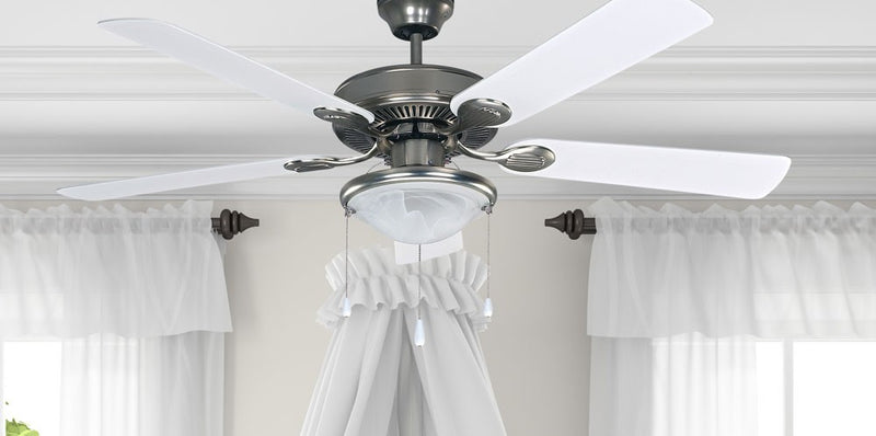 Canarm CF52KIN5BPT 52"Ceiling Fan, Brushed Pewter
