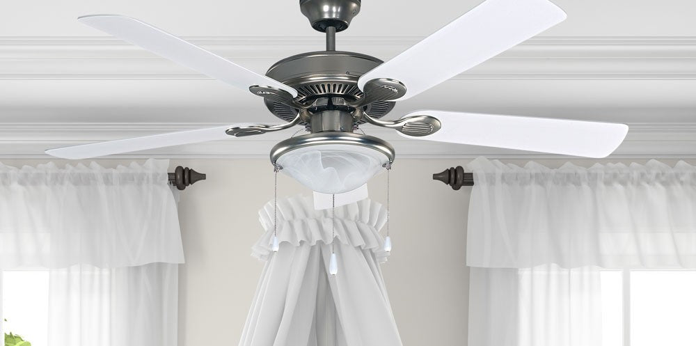 Canarm CF52KIN5BPT 52"Ceiling Fan, Brushed Pewter