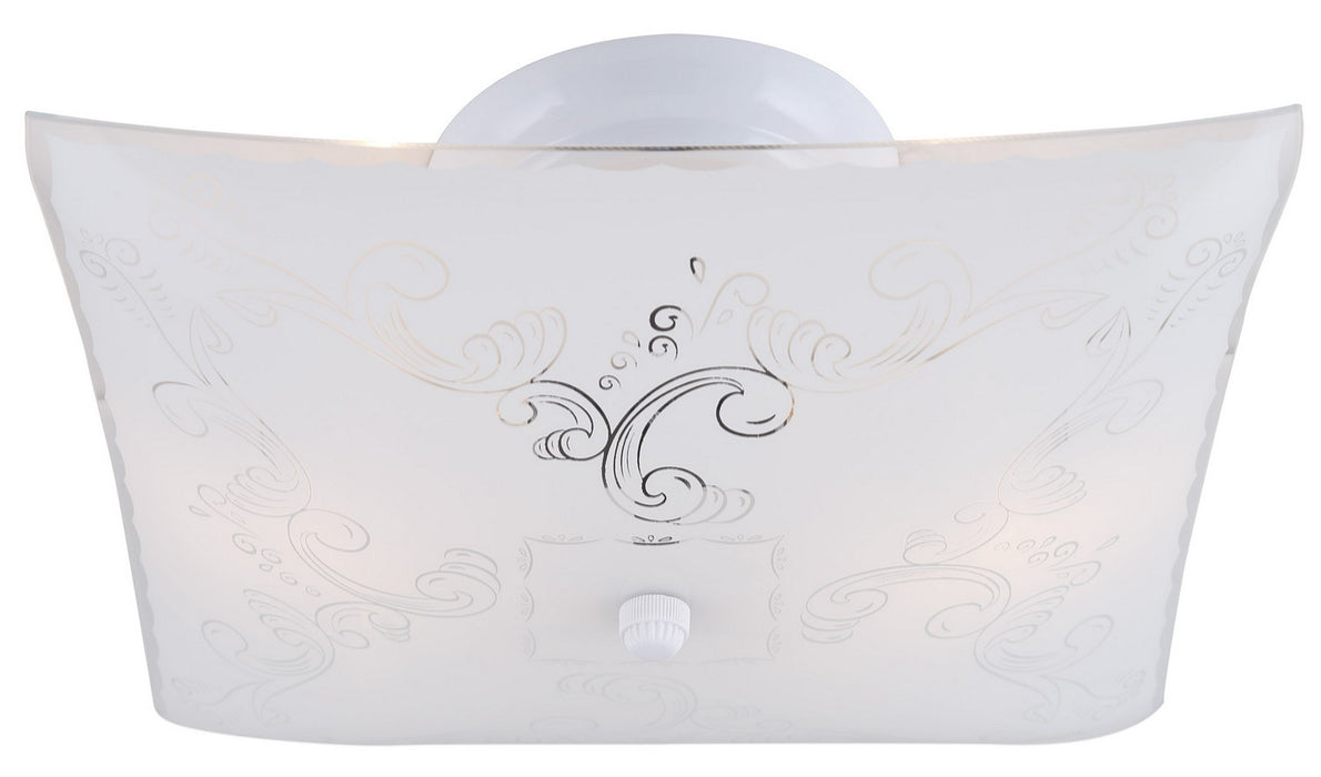 Canarm ICL711 One Light Flush Mount, White