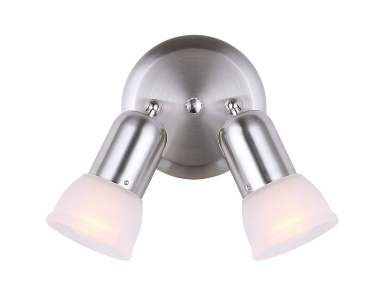 Canarm ICW9251 Two Light Track Lighting, Brushed Pewter