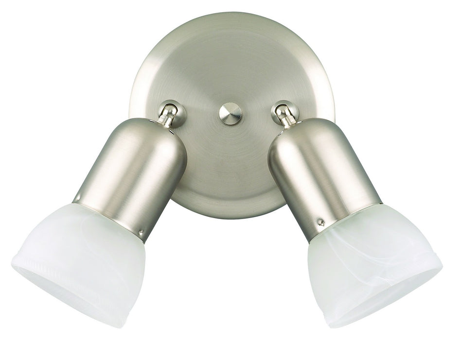 Canarm ICW9251 Two Light Track Lighting, Brushed Pewter