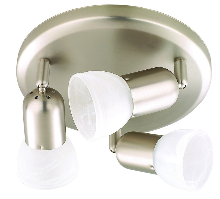 Canarm ICW9351 Three Light Track Lighting, Brushed Pewter