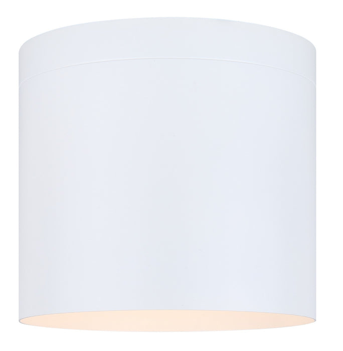 Canarm IFM1071A08WH One Light Flush Mount, Matte White