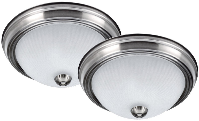 Canarm IFM21151T One Light Flush Mount, Brushed Pewter