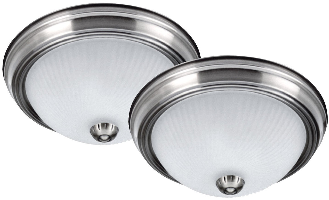 Canarm IFM21151T One Light Flush Mount, Brushed Pewter