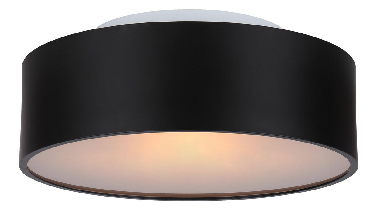 Canarm IFM318A13BK Two Light Flush Mount, Matte Black