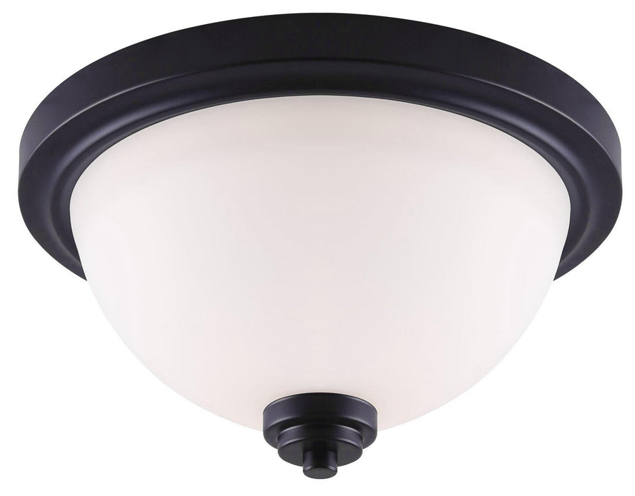 Canarm IFM326A13BK Two Light Flush Mount, Matte Black