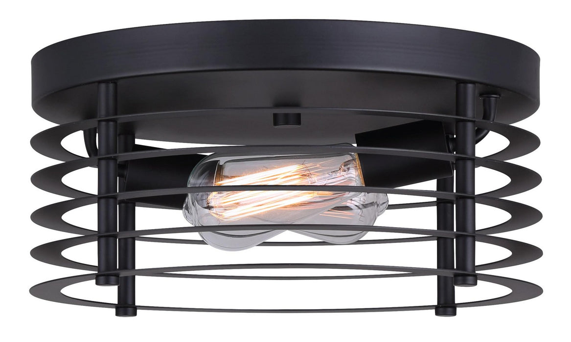 Canarm IFM779B13BK Two Light Flush Mount, Matte Black