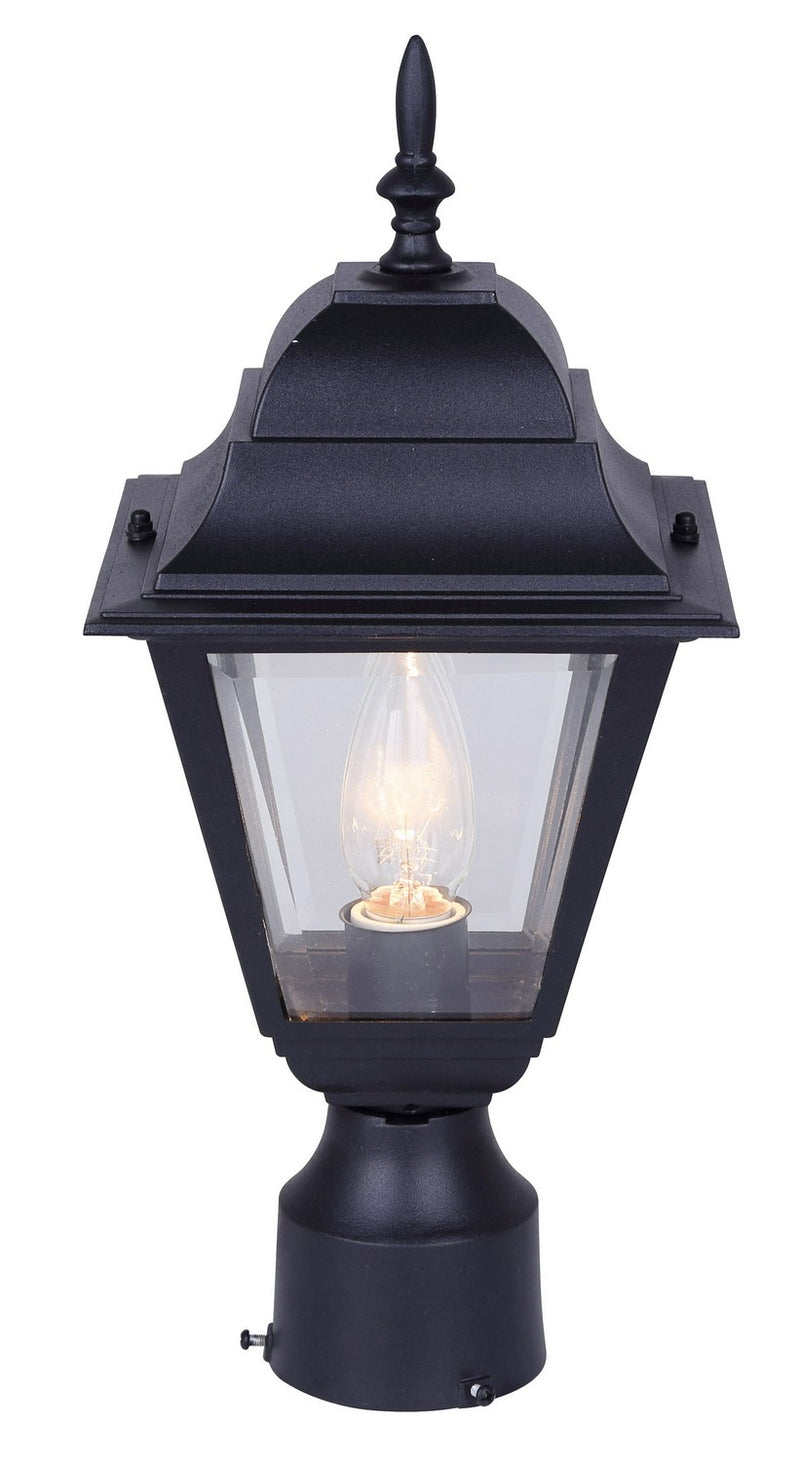 Canarm IOL1310 One Light Outdoor Post Mount, Black