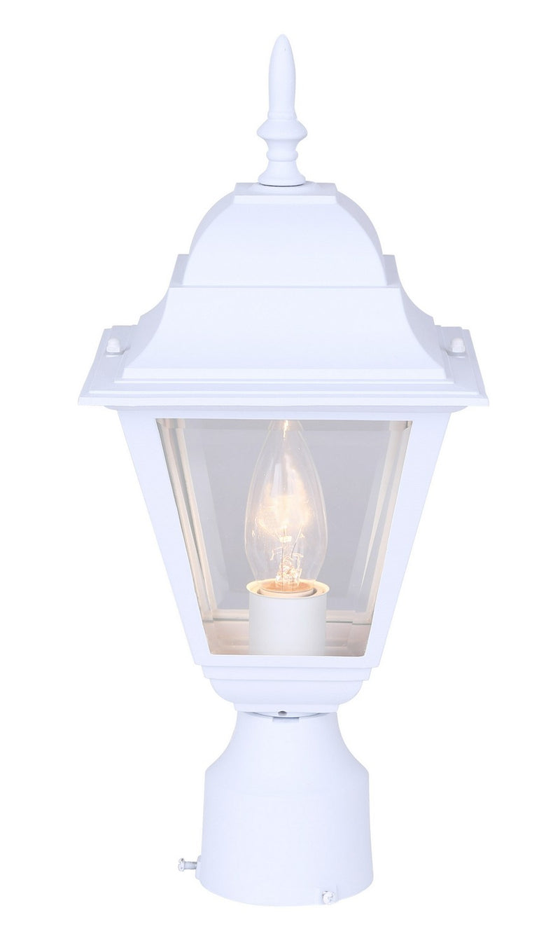 Canarm IOL1311 One Light Outdoor Post Mount, White