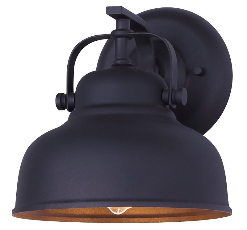 Canarm IOL405BK-A One Light Outdoor Wall Mount, Matte Black