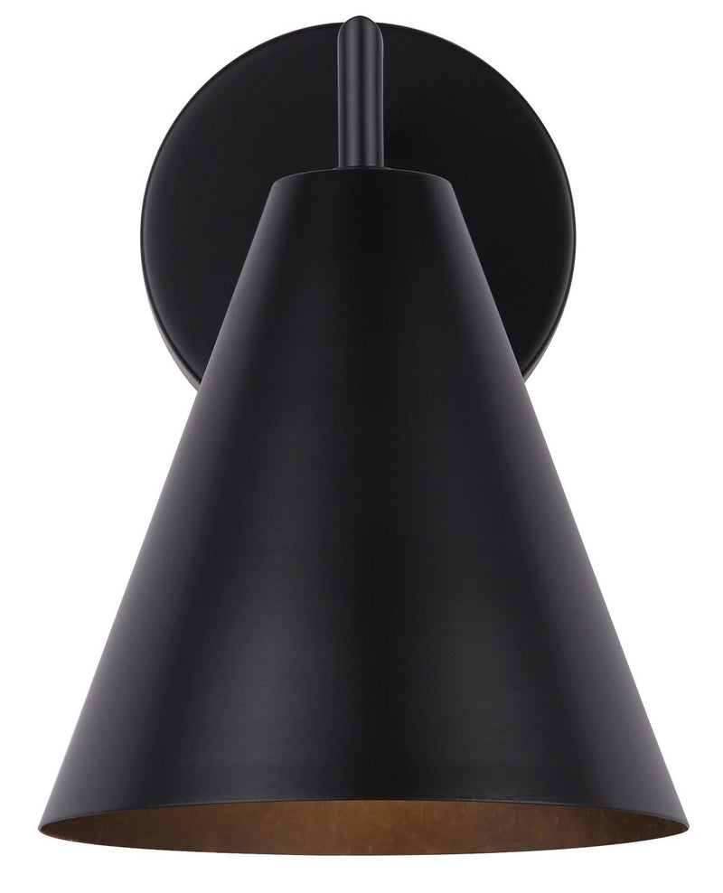 Canarm IOL579BK One Light Outdoor Wall Mount, Matte Black