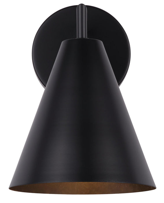 Canarm IOL579BK One Light Outdoor Wall Mount, Matte Black