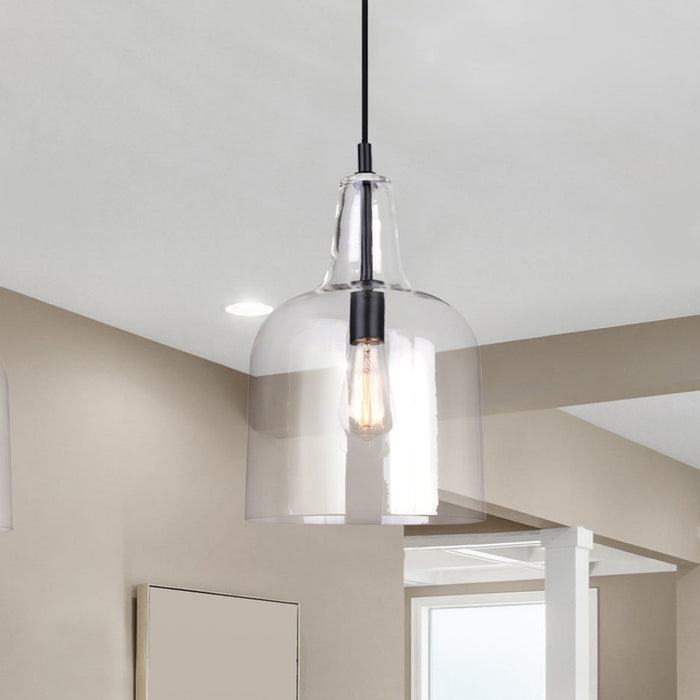 Canarm IPL1059A01BK10 One Light Pendant, Matte Black