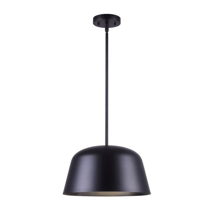 Canarm IPL1098A01BK One Light Pendant, Matte Black