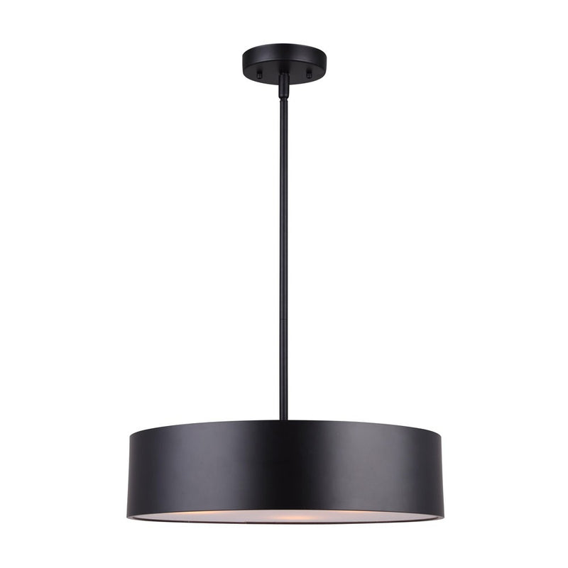 Canarm IPL318A03BK16 Three Light Pendant, Matte Black