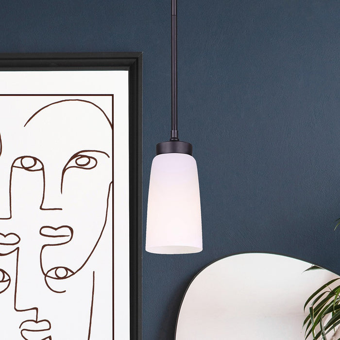 Canarm IPL326A01BK One Light Pendant, Black