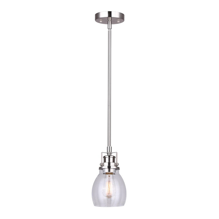 Canarm IPL705A01BN One Light Pendant, Brushed Nickel