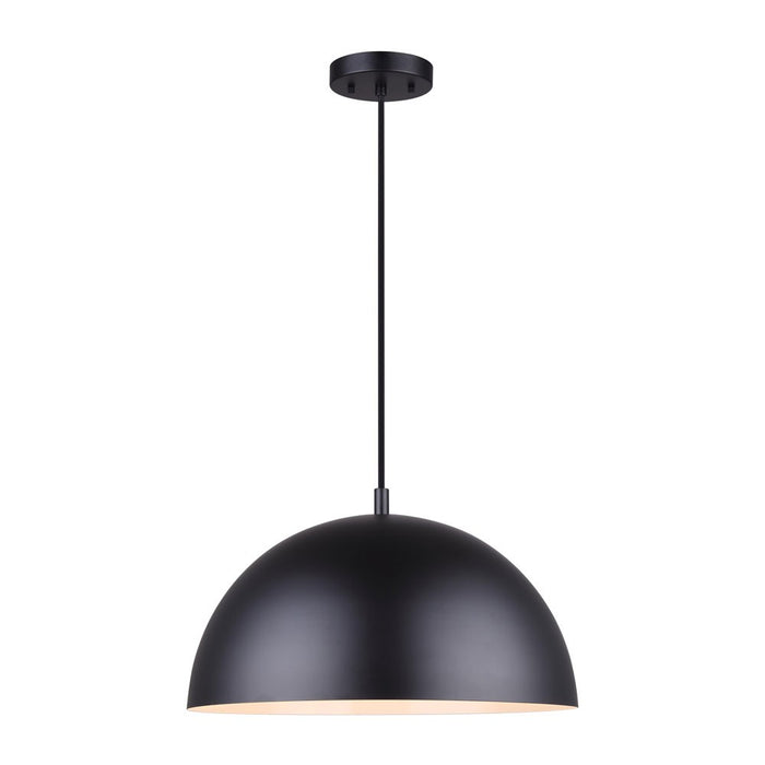 Canarm IPL734B01BK One Light Pendant, Matte Black