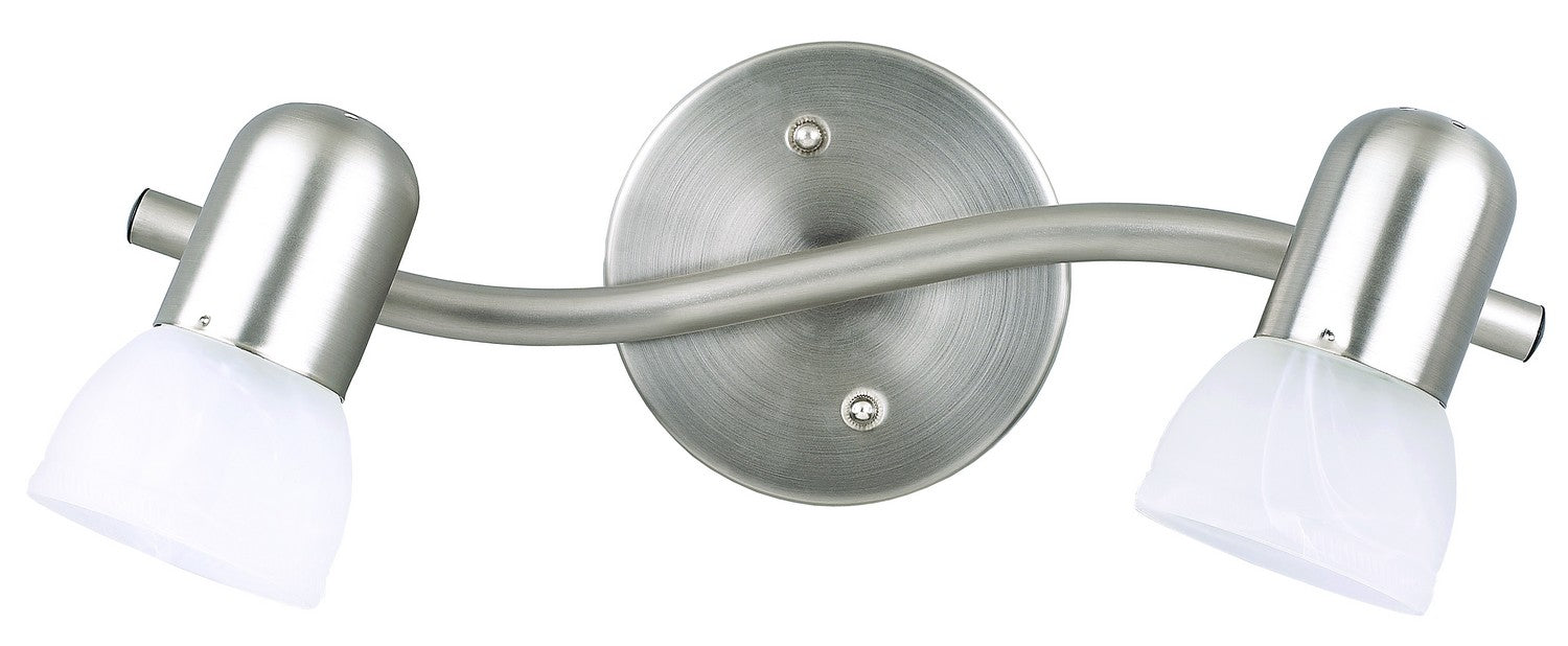 Canarm IT9251 Two Light Track Lighting, Brushed Pewter