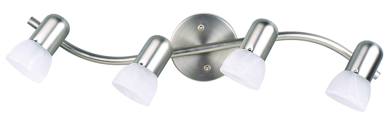 Canarm IT9451 Four Light Track Lighting, Brushed Pewter